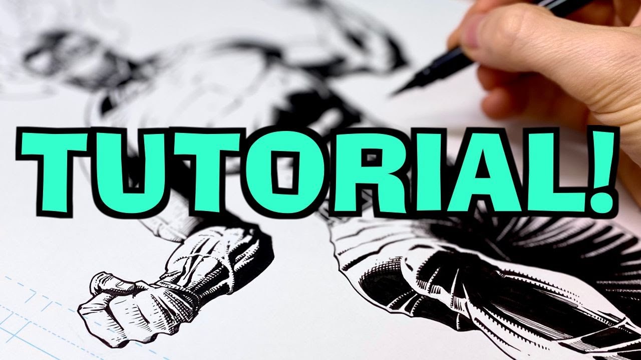 How To Use STRONG BLACKS In Comic Book Drawings! *Tutorial*