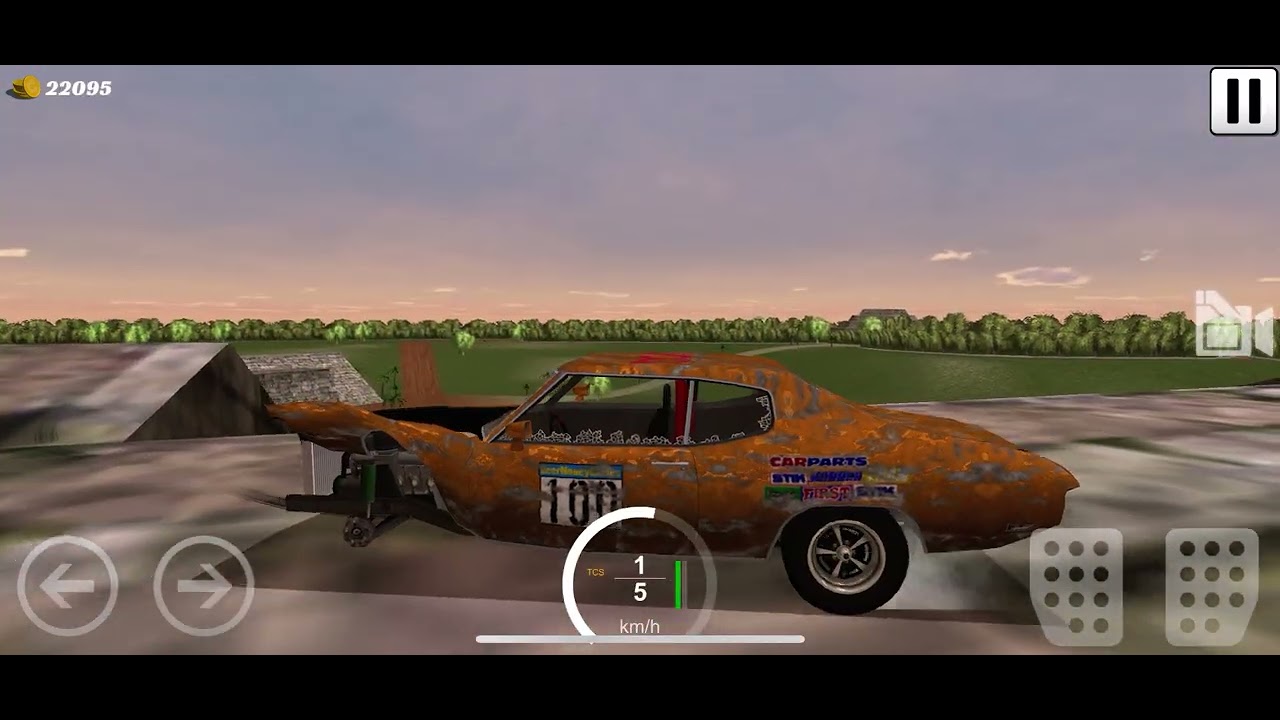 Gramy w Demolition Derby 3 na nowej mapie samochodem mustang i się ścigamy się z innymi samochodami 