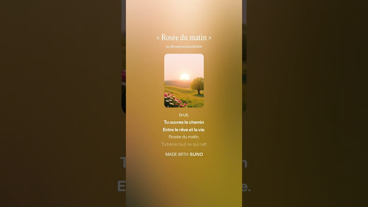 « Rosée du matin »