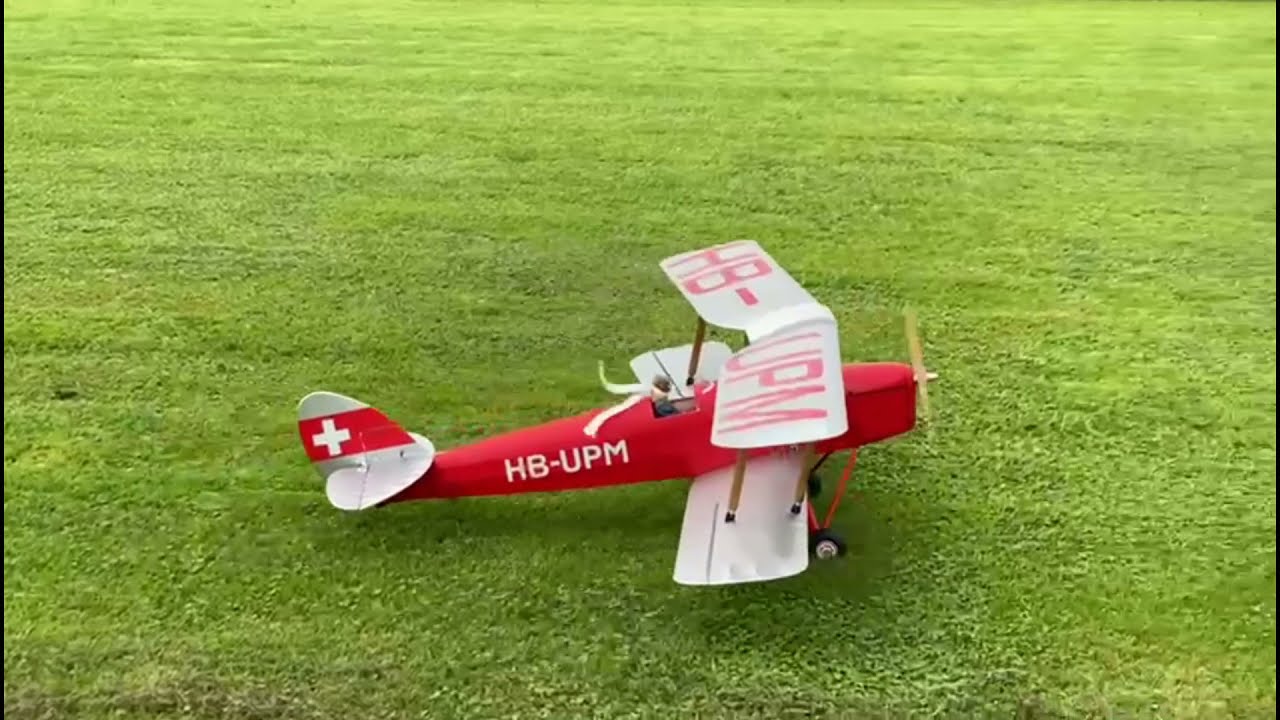 Pichler Tiger Moth 1400mm - maiden flight 2021-08-19