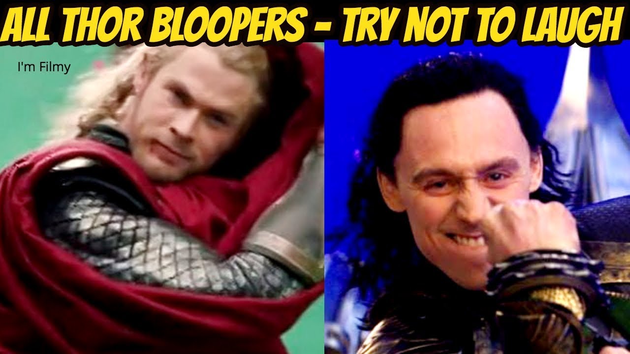 All Thor Bloopers and Gag Reel - Avengers Series Included - Chris Hemsworth & Tom Hiddleston