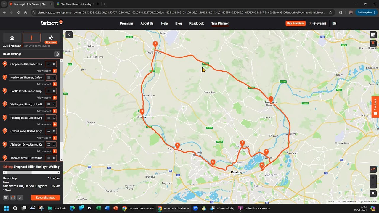 Tutorial of Detecht - Plan route on PC and Navigate on phone app