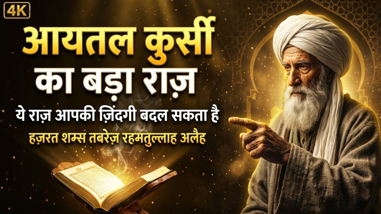 Ayatul Kursi Ka Bada Raaz Jo Zindagi Badal De | Hazrat Shams Tabriz R.A Bayan | Islamic Bayan