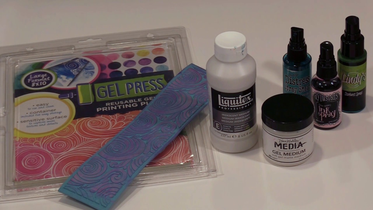 Imagine That... Spray Inks On Gel Press by Joggles.com
