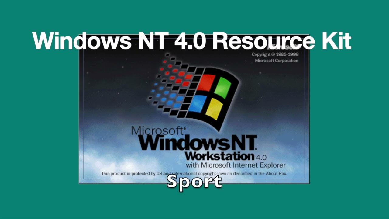 All Windows NT 4.0 Resource Kit themes error sounds