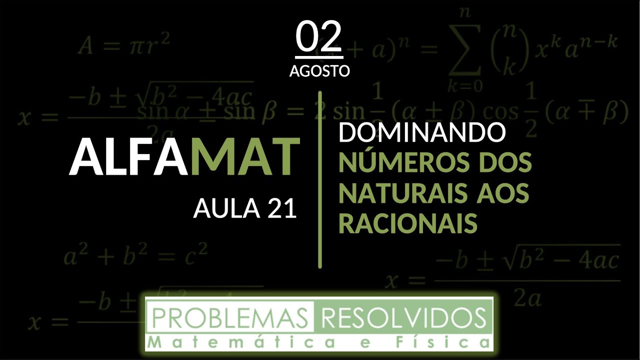 🔴 AO VIVO 🔴 ALFAMAT – 8ª Série – 21ª AULA – 02/agosto/2021