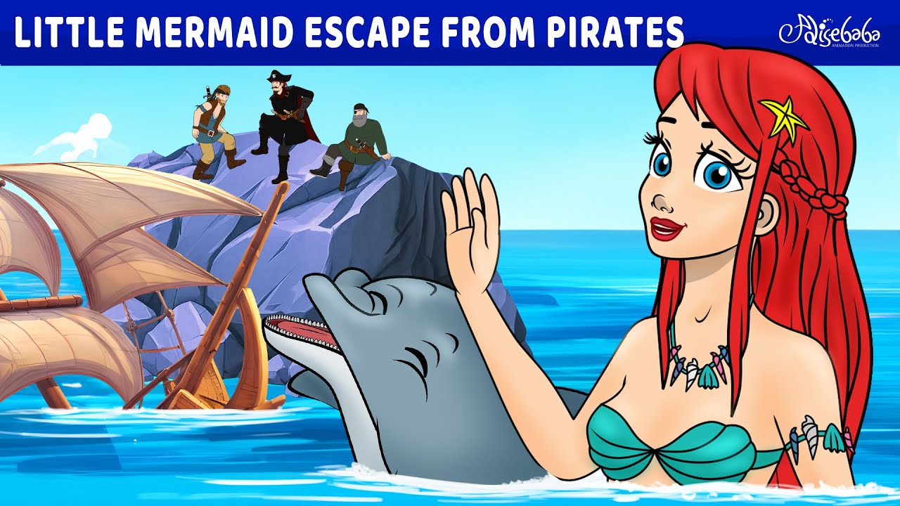 Little Mermaid Escape From Pirates🧜&zwj;♀️ | Bedtime Stories for Kids in English | Fairy Tales
