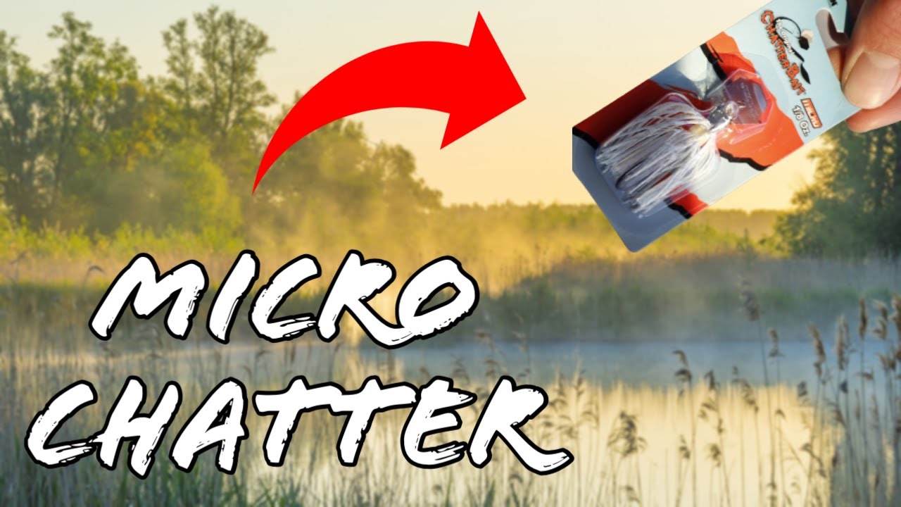 MICRO CHATTERBAIT Fishing for Bass! (Winter Fishing HACK)