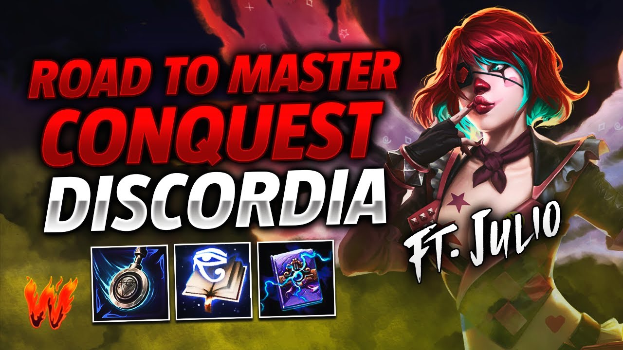 DISCORDIA, ESTO SE DESCONTROLA ft. Julio - Warchi - Smite Road to Master Conquest