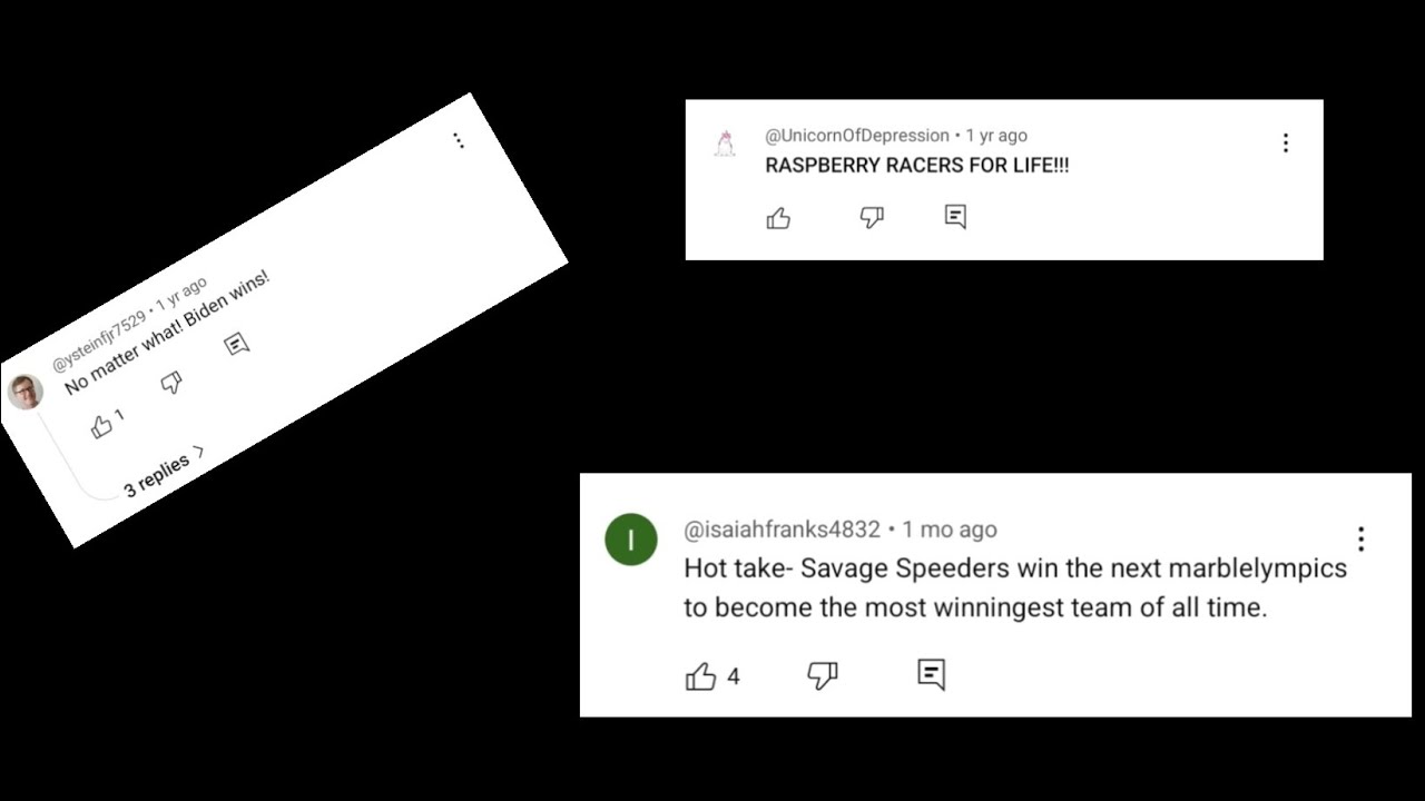3 minutes of JMR Comment section madness.