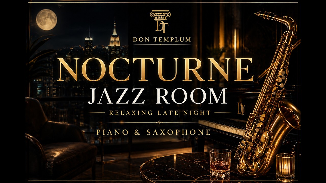 Nocturne Jazz Room  | Relaxing Late Night Piano & Saxophone Music