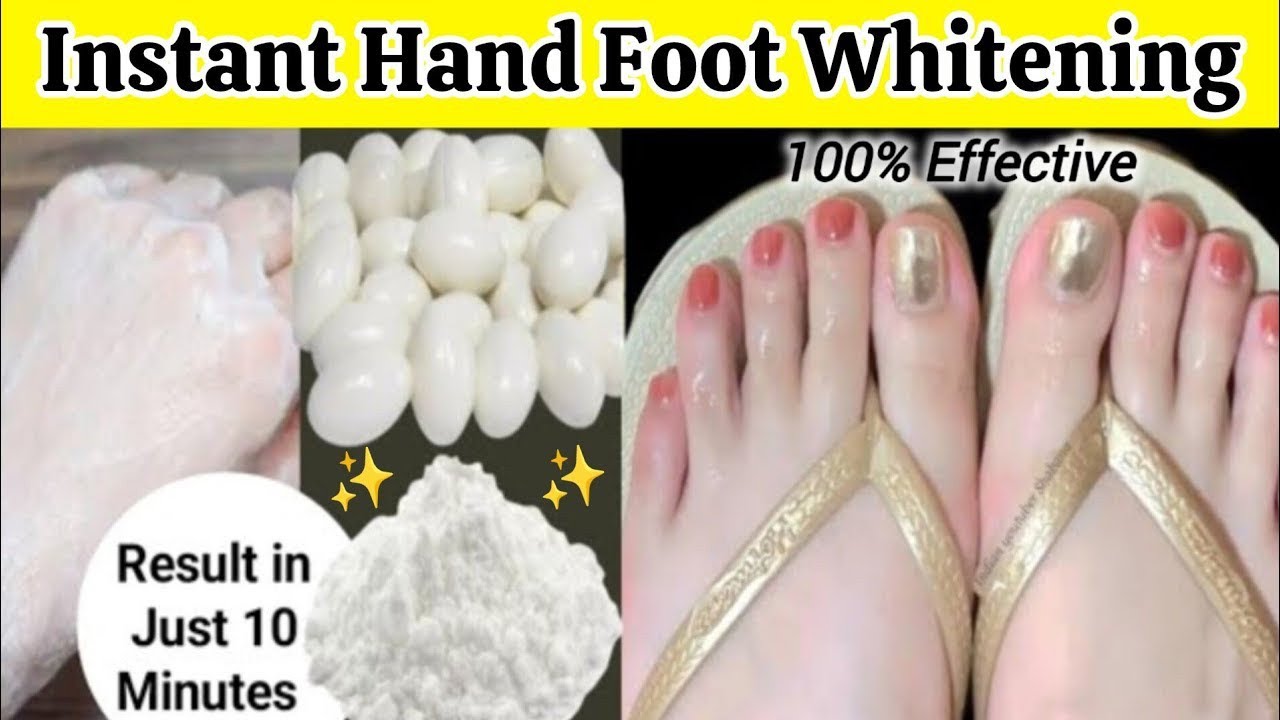 DIY Whitening Cream | Hands Feet Whitening DIY | Homemade Manicure Pedicure | 100% Effective Result👌