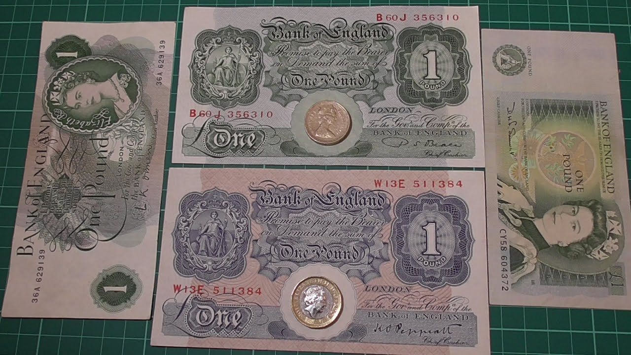 The £1 Banknote and Coin #numismatics #banknotes #poundnote #money