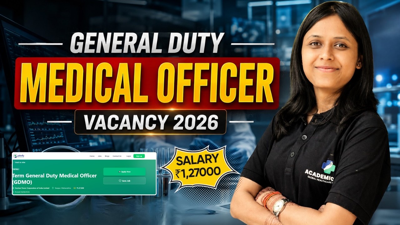 NPCIL GDMO Recruitment 2026 | Medical Officer Vacancy for MBBS Doctors | Salary & Eligibility
