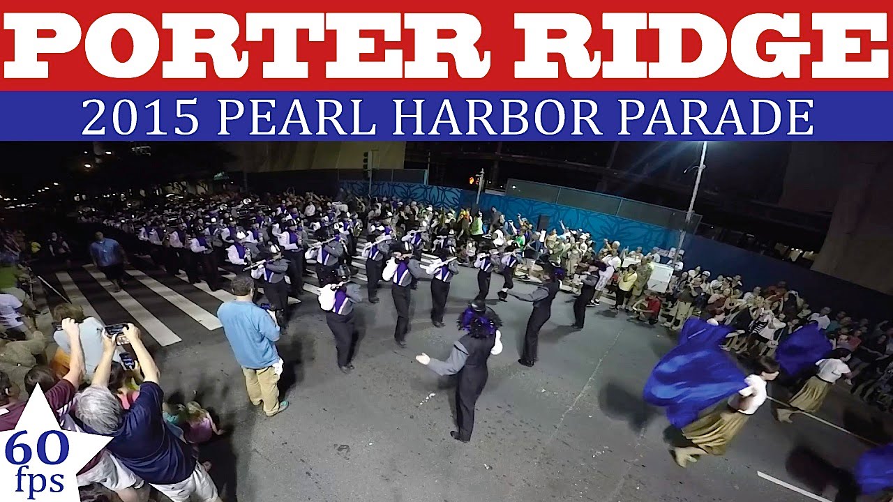 Porter Ridge HS Band of Pirates | 2015 Pearl Harbor Memorial Parade | 60fps