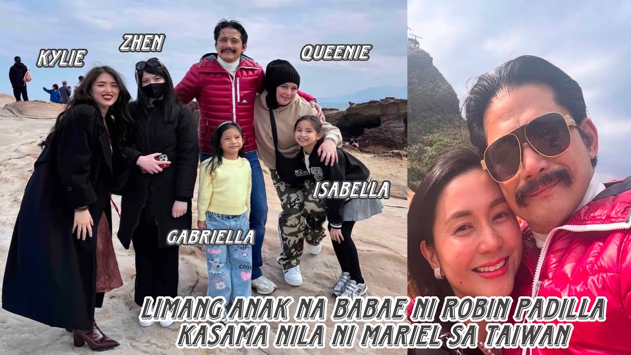 Robin Padilla kasama ang limang anak na babae sa Taiwan ♥️ Sina Queenie, Zhen at Kylie