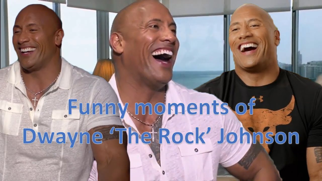 Can't stop laughing at the funny moments of Dwayne 'The Rock' Johnson