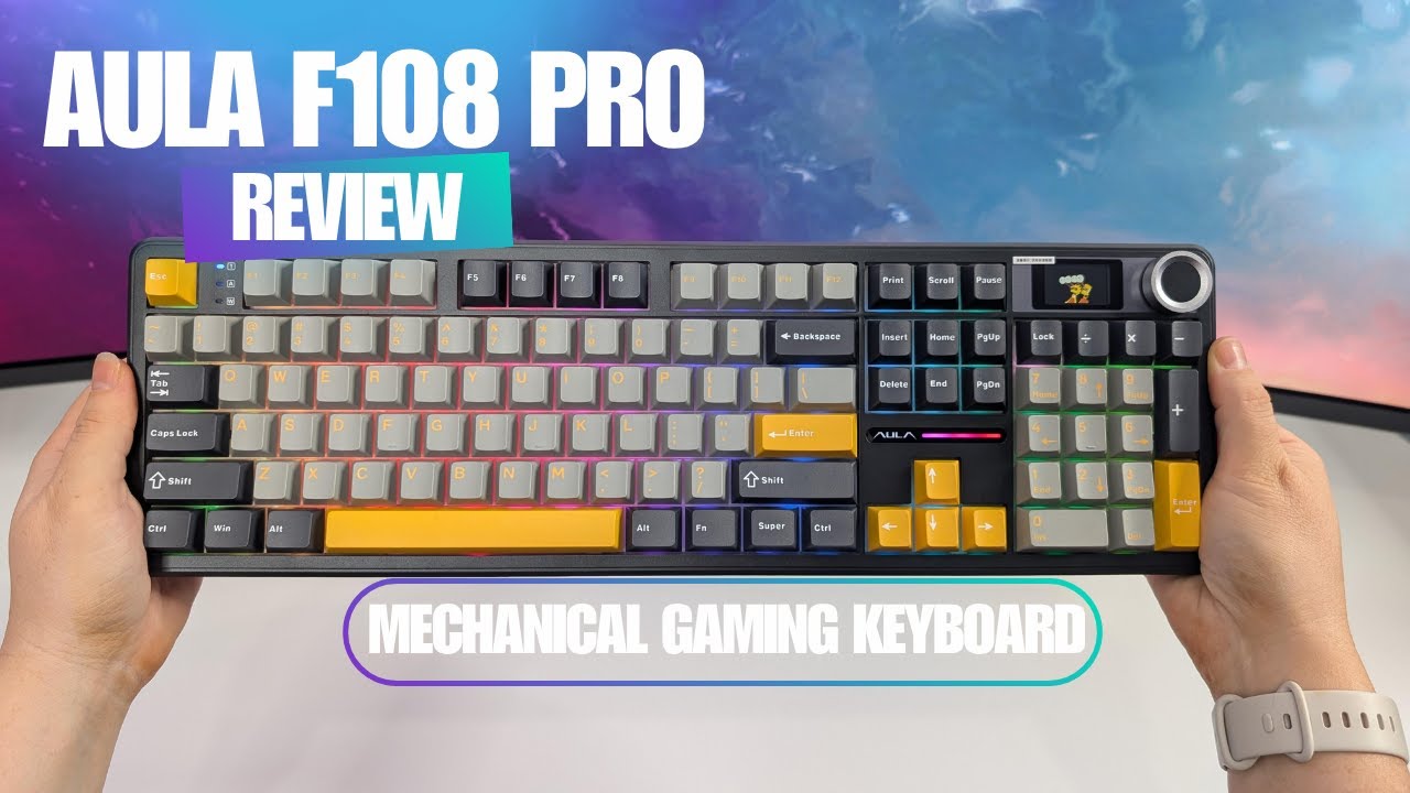 Механическая игровая клавиатура AULA F108 Pro | Звук и обзор