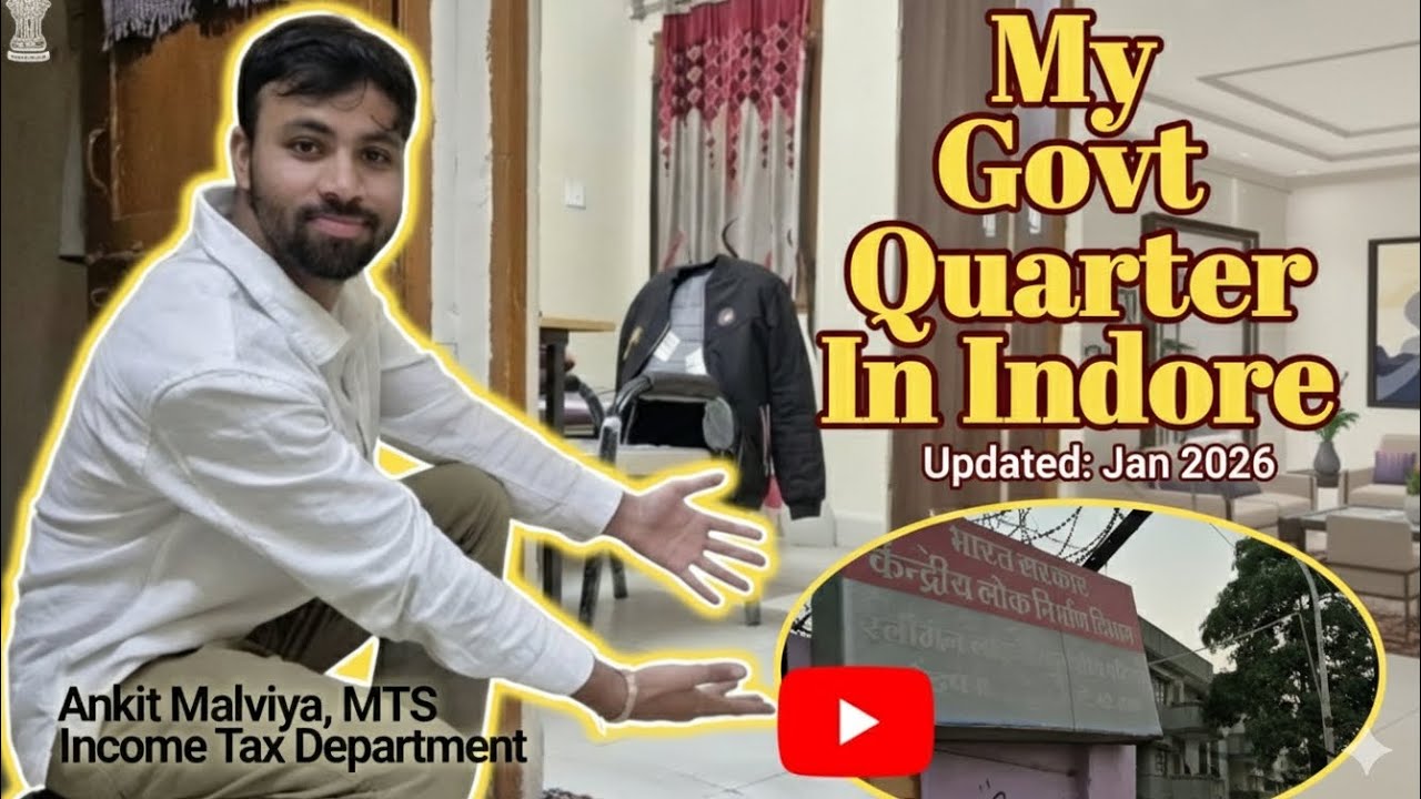 My Government Quarter(सरकारी आवास)tour♥️🥰🫣 in indore provided by my department🔥🇮🇳#sscmts#ssc#quarter