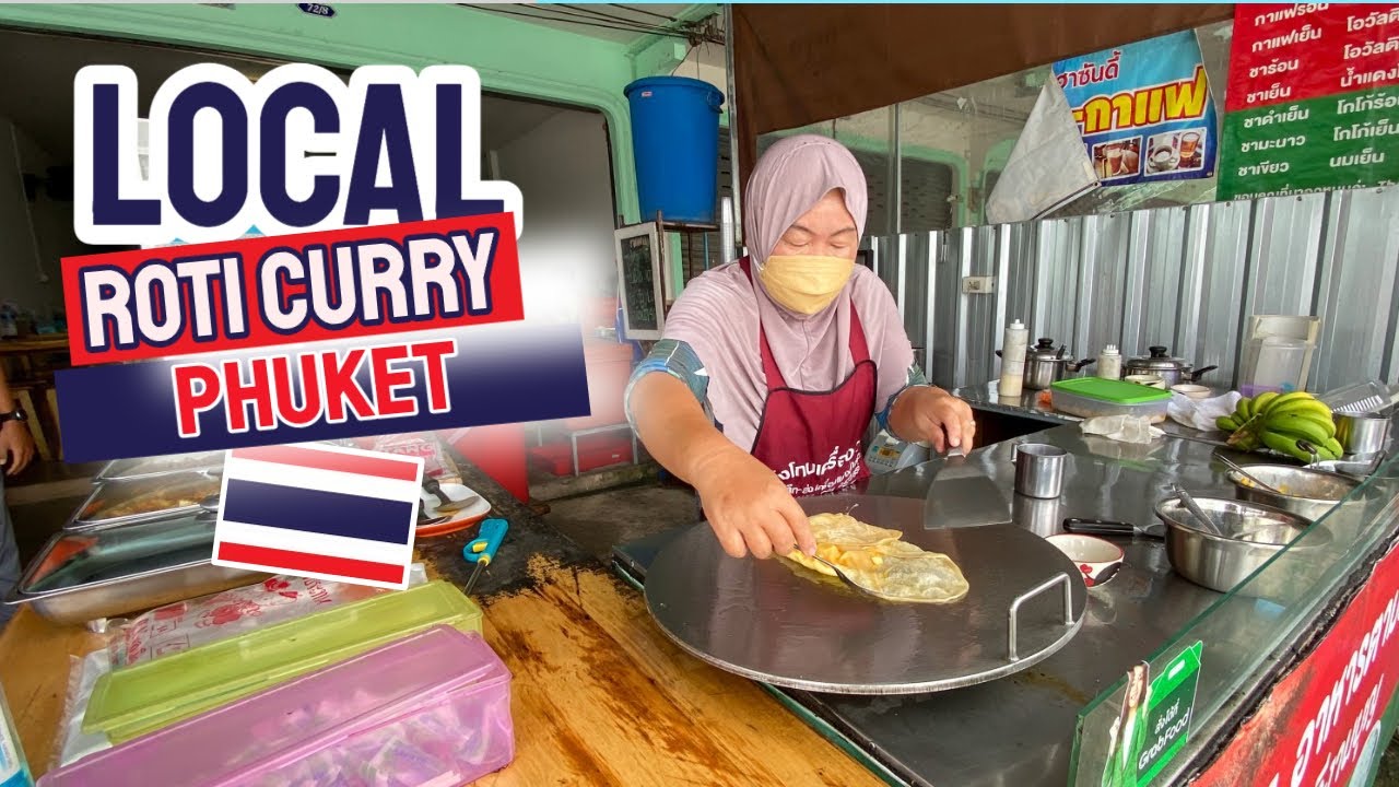 FLAKY ROTI AND CURRY IN PHUKET THAILAND 🇹🇭 🥘🫓 - Family Run Thai Muslim Street Food