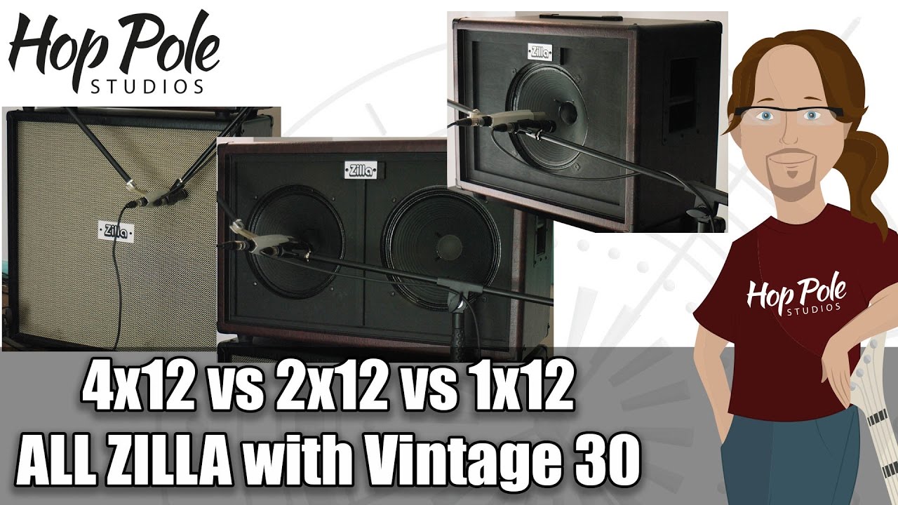 Сравнение гитарных кабинетов 4x12, 2x12 и 1x12: все ZIlla, все Vintage 30