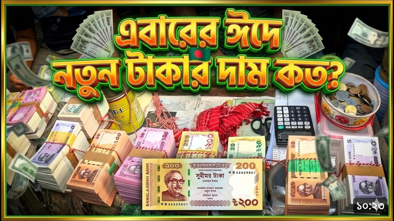 Takar Hat || ঈদকে সামনে রেখে ব্ল্যাকে নতুন টাকার জমজমাট হাট | নতুন টাকার হাট এখন পুরোটাই জমজমাট