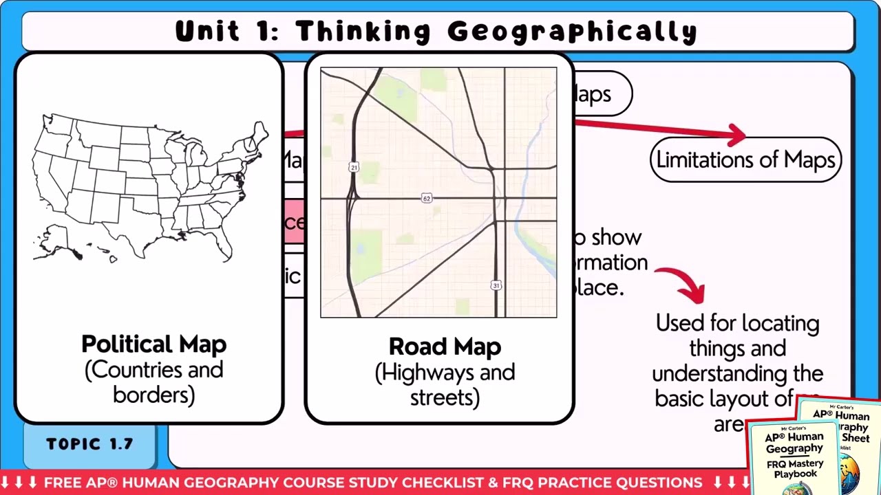 Reference Maps vs Thematic Maps (AP Human Geography)