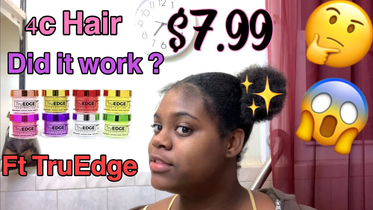 TruEdge Control On 4c Hair | This Happened...