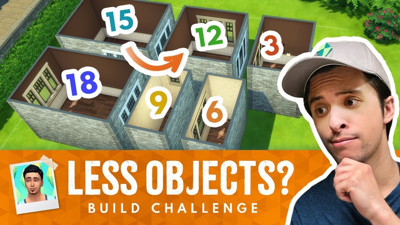 Every Room Gets LESS Objects! Sims 4 Cottage Build Challenge