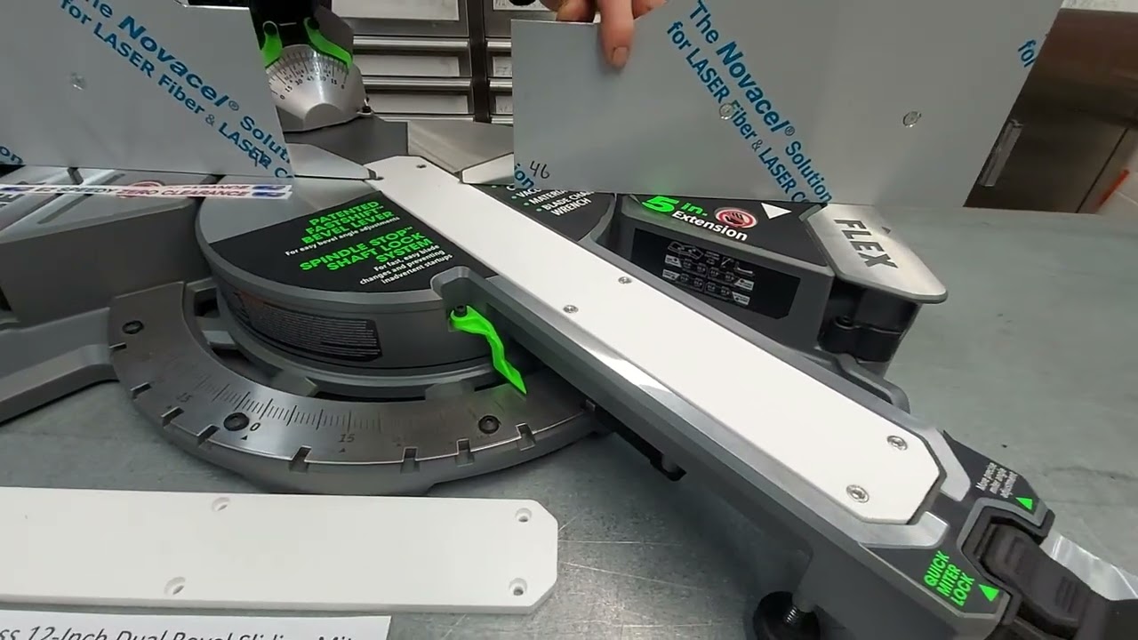 New EZ-Speedy Zero Clearance Left and Right Fence for FLEX 24V  Cordless 12-Inch Dual Bevel Slider