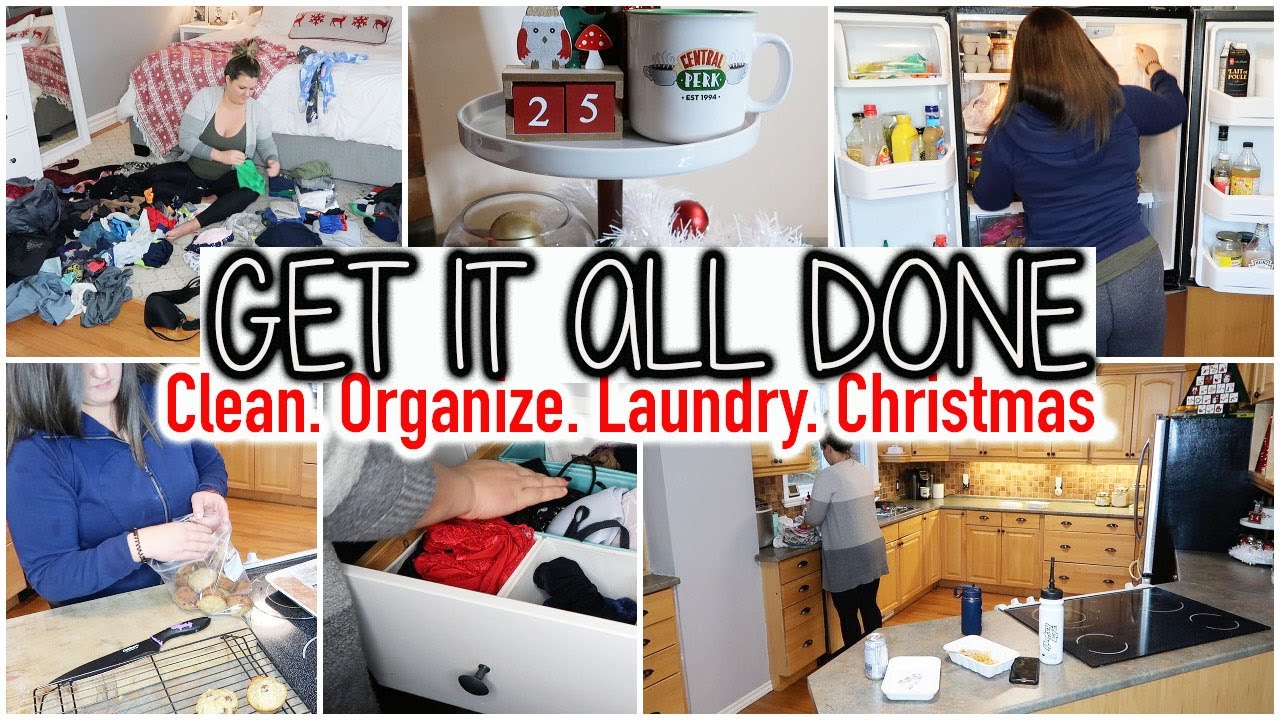*NEW* GET IT ALL DONE WITH ME // DECLUTTER + ORGANIZE WITH ME // COOK WITH ME // CHRISTMAS PREP 2020