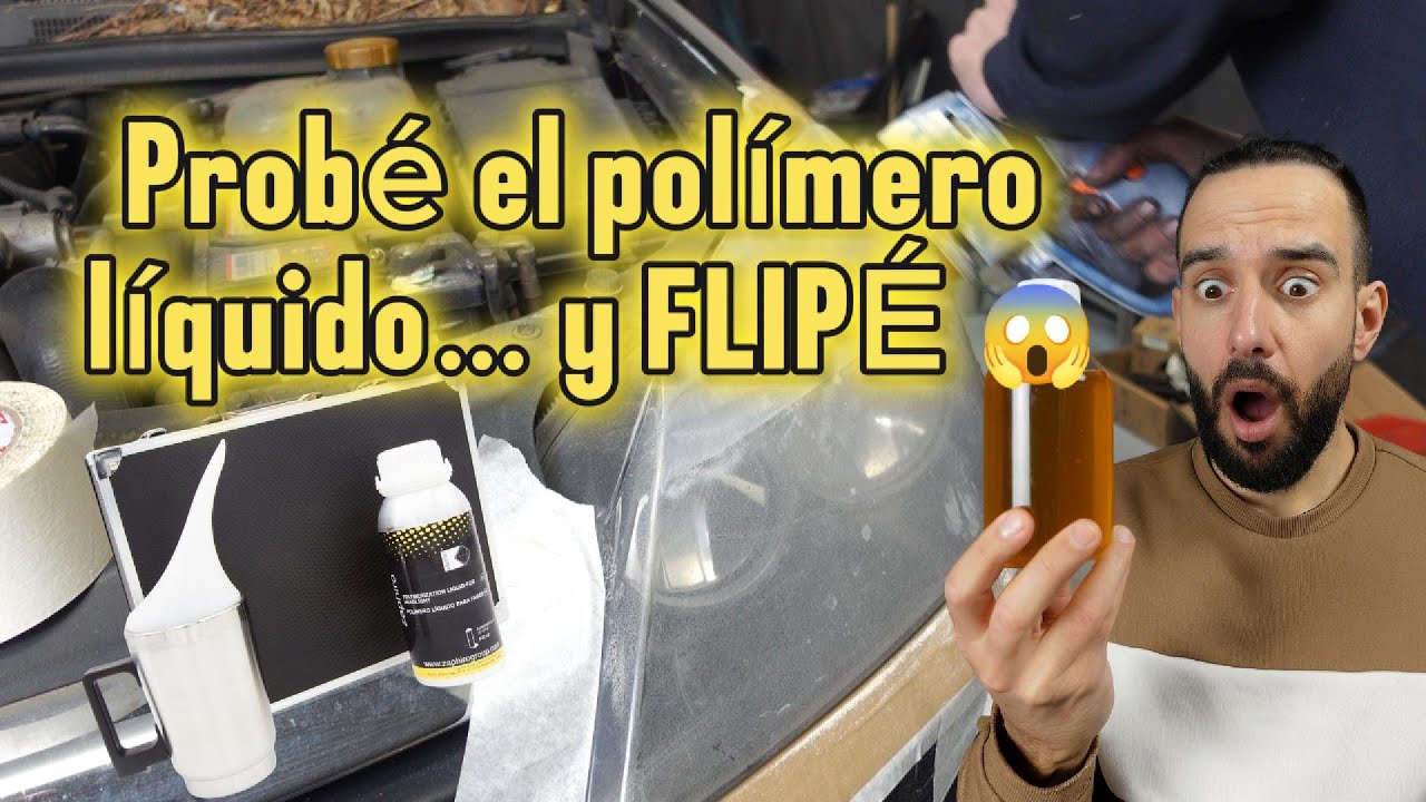 Restauré FAROS con polímero líquido… ¡y el resultado me dejó LOCO! 😱 #coches #video #restauracion