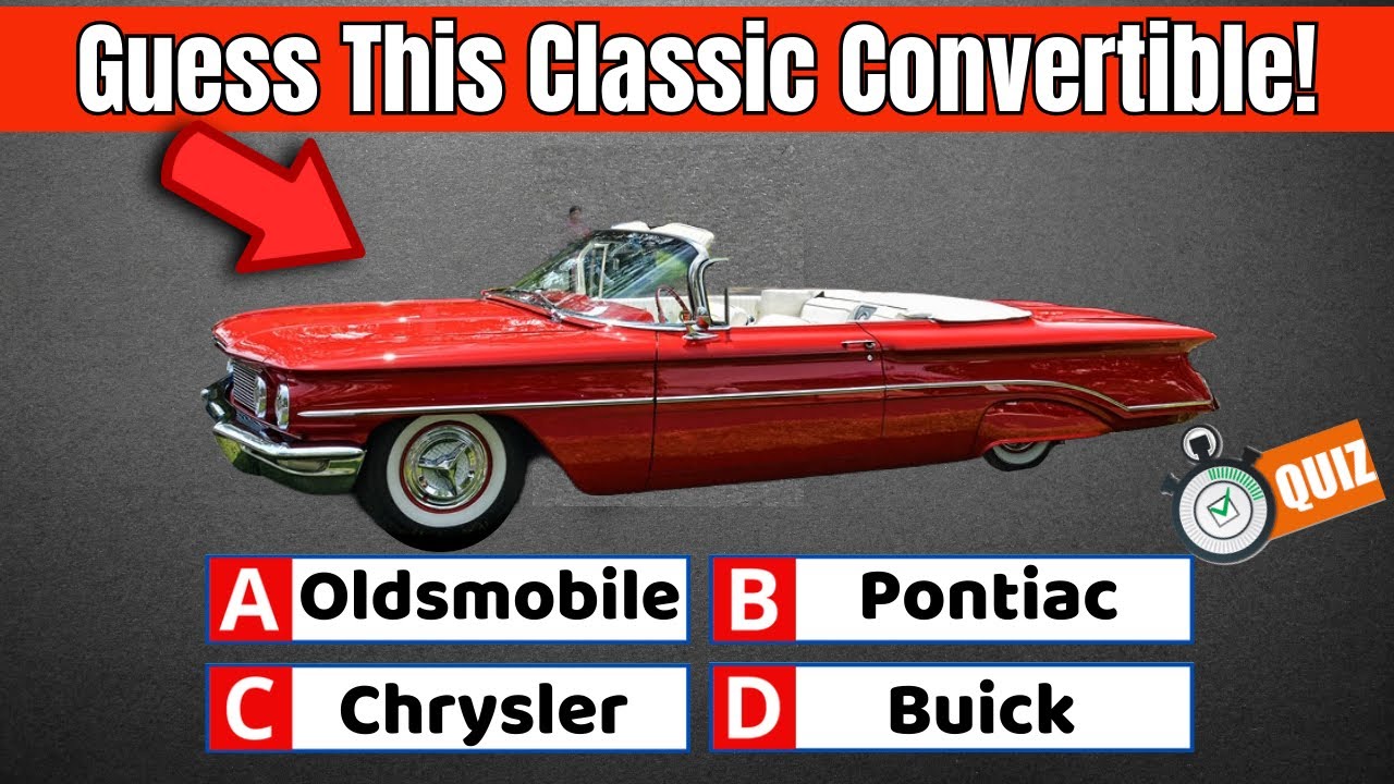 Can You Name These Classic Convertibles? | Vintage Car Quiz Challenge