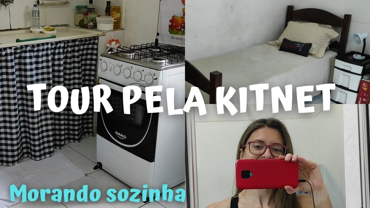 TOUR PELA MINHA KITNET MORANDO SOZINHA | Mostrei tudo!