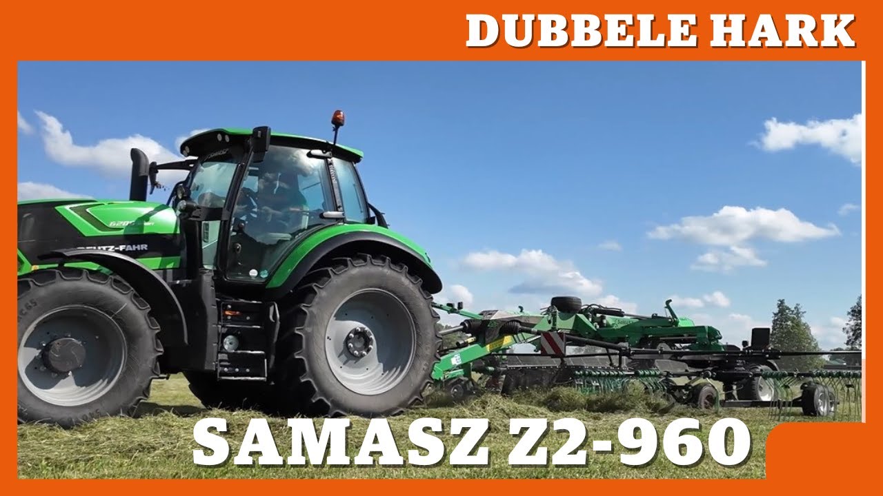Machinedemo dubbele hark Samasz Z2-960
