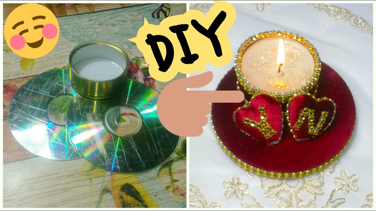 حامل شموع مميز جدا و راقي 💕 فكرة لهدية رائعة او لمشروع مربح بالبيت 🎁Diy Candle Holder