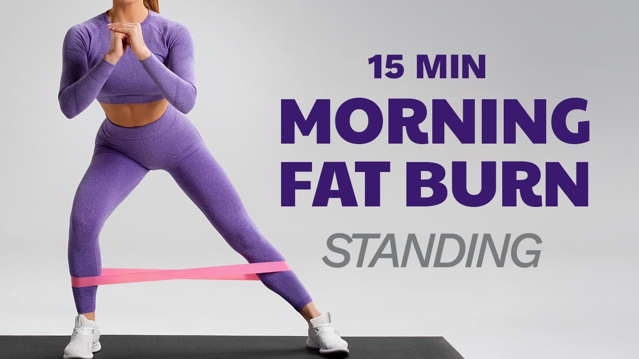 🔥 15 Min Standing Resistance Band Workout for Fat Loss & Toning