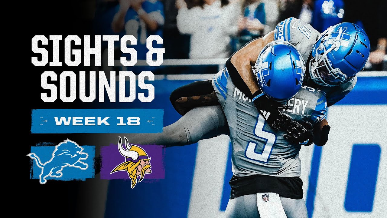 David Montgomery Mic'd Up | Extended Sights and Sounds: Lions vs. Vikings | 2023 Week 18