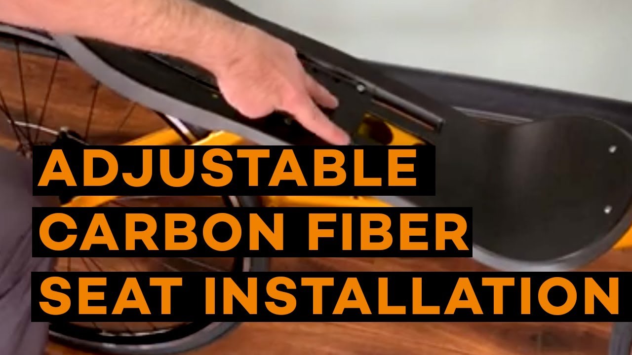 Adjustable Carbon Fiber Seat Installation | Cruzbike Recumbent Road Bikes
