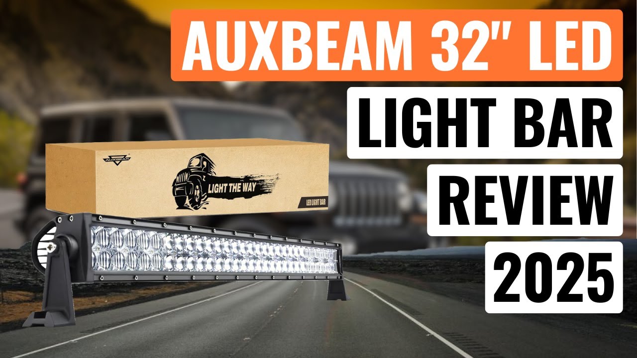 Обзор светодиодной балки Auxbeam 32-дюймов &mdash; стоит ли ее использовать для грузовиков и внедорожни...