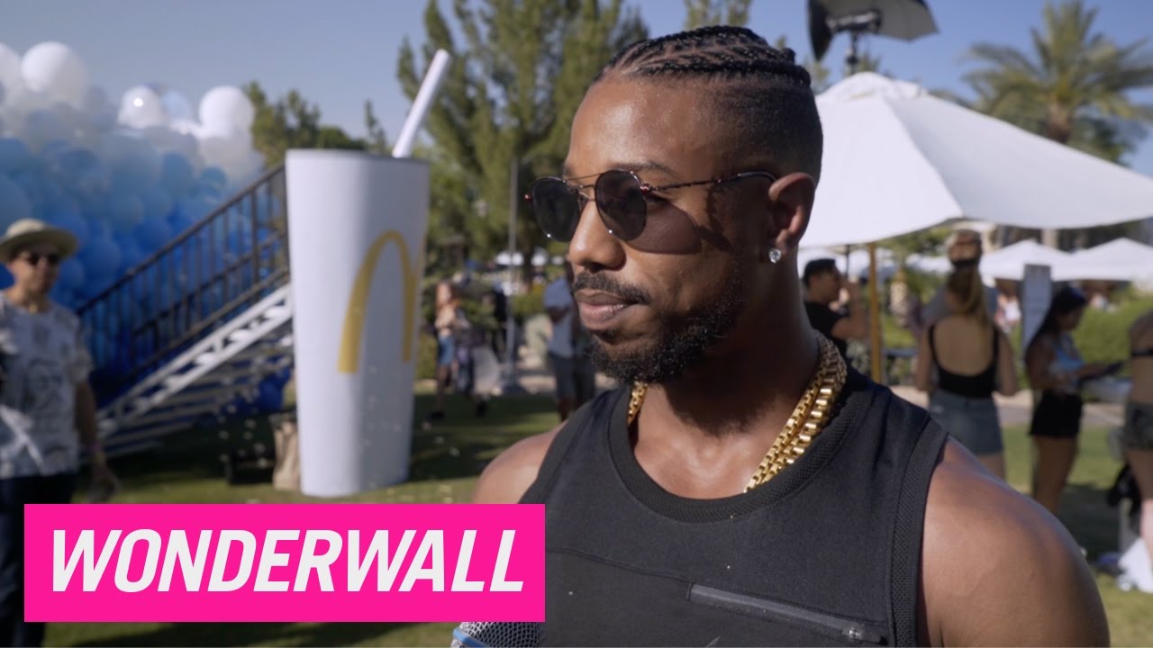 Michael B. Jordan and Jamie Chung chat music and munchies during Coachella bash