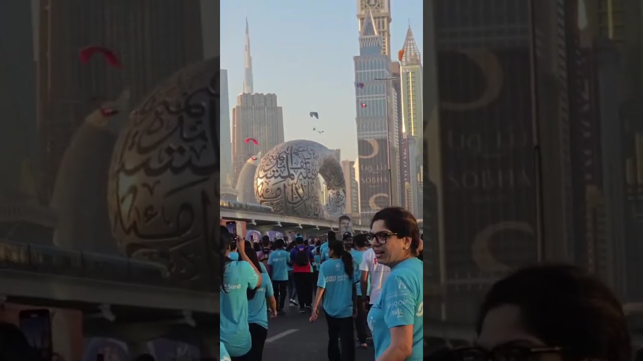 Dubai Run 2025 307,000 Runners, The Biggest Run in the World #foryou #youtubevideo #dubailife #short