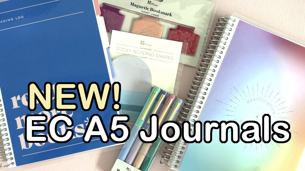 New Erin Condren A5 Journals | Book Lovers Reading Log Journal & Manifestation Journal Flip Through