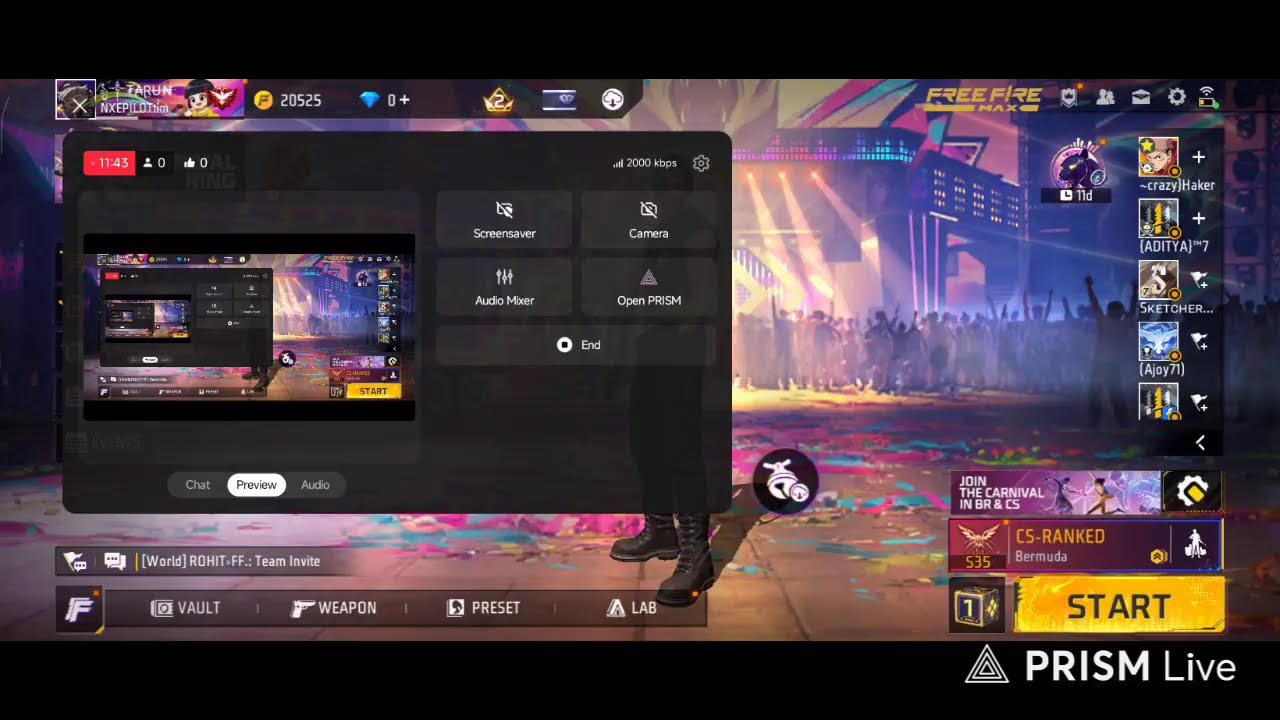 Live streaming of Lx__Tarun__Boy__1M