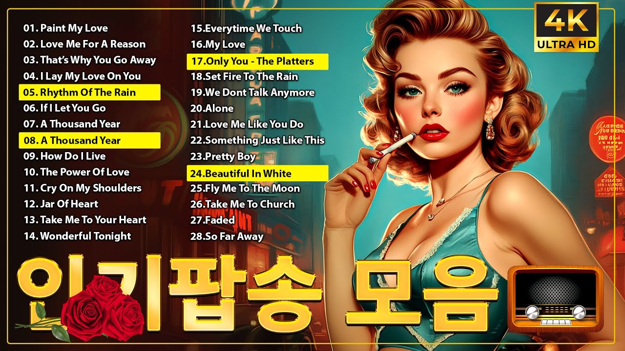 최고 히트곡 골든 올드 송 70년대 및 80년대 Golden Oldies Songs, FULL HD || 비오던 날의 기억☔️비오는 날 카페에서 듣기 좋은 추억의 올드 팝송