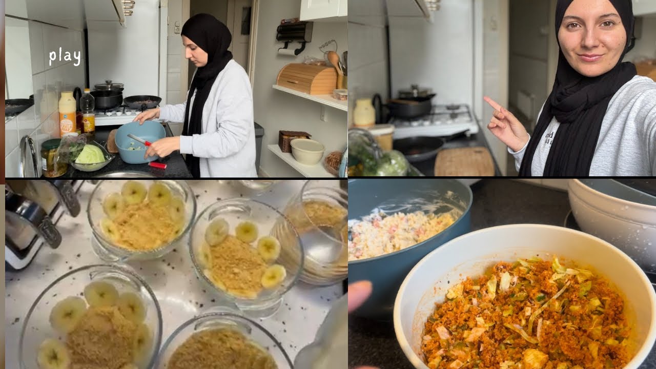  Ev vlog ~Kısır, makarna salatası ve kardeşimden magnolia desteği 🤍 Uzakta ama hep yanımda 🥹” 