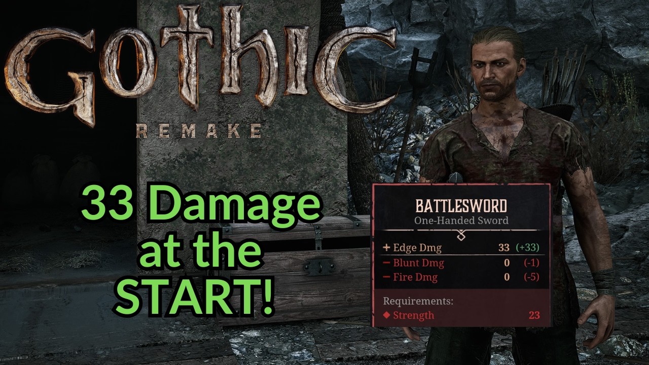 Как получить имбовый боевой меч РАНЬШЕ ВСЕХ | Gothic 1 Remake