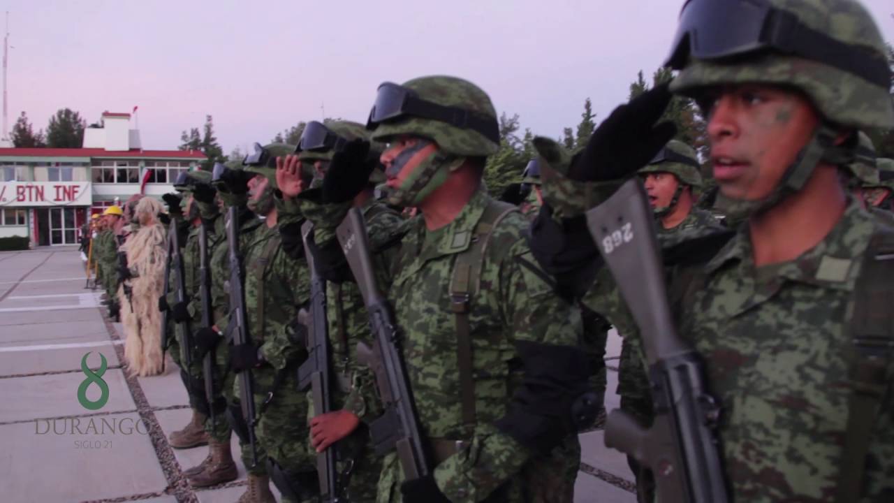 Cuartel militar 5 de Mayo Durango, desfila en Día de la Independencia.