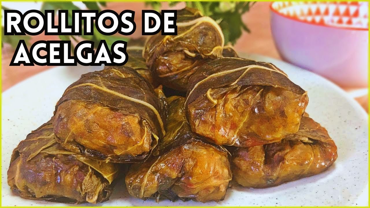 🟢ACELGAS RELLENAS 🥬 Receta Saludable y Deliciosa con Acelgas