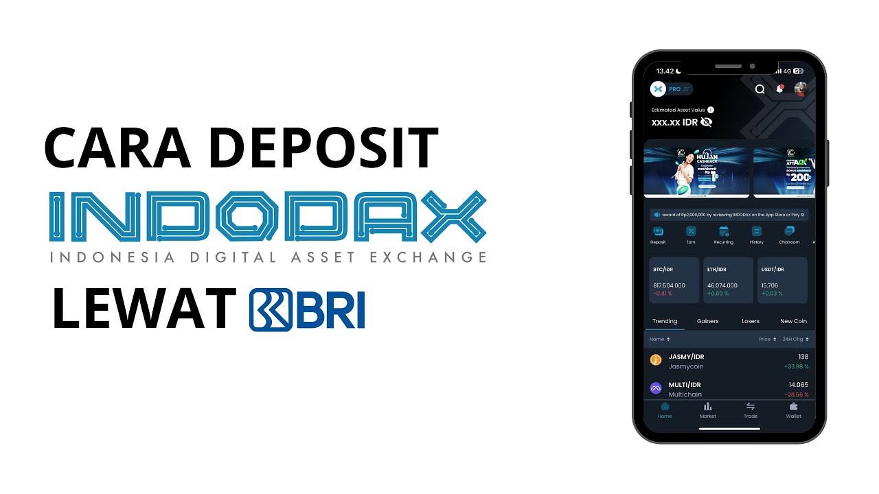 Berhasil ! Cara Deposit Indodax Lewat M Banking BRI Terbaru